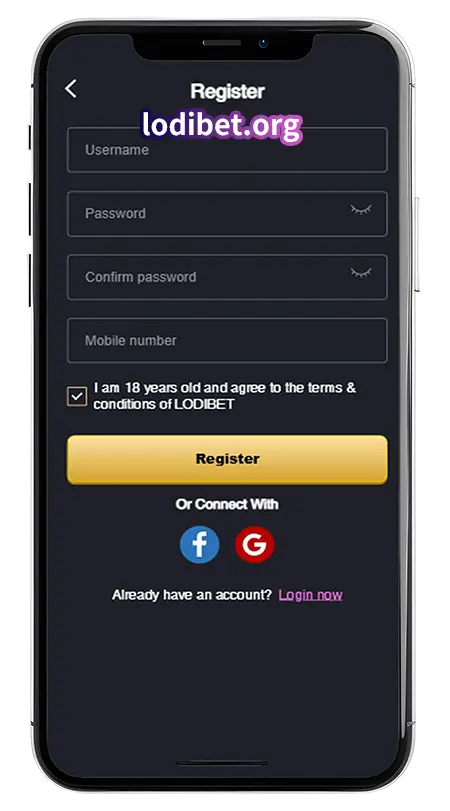 Lodibet Register